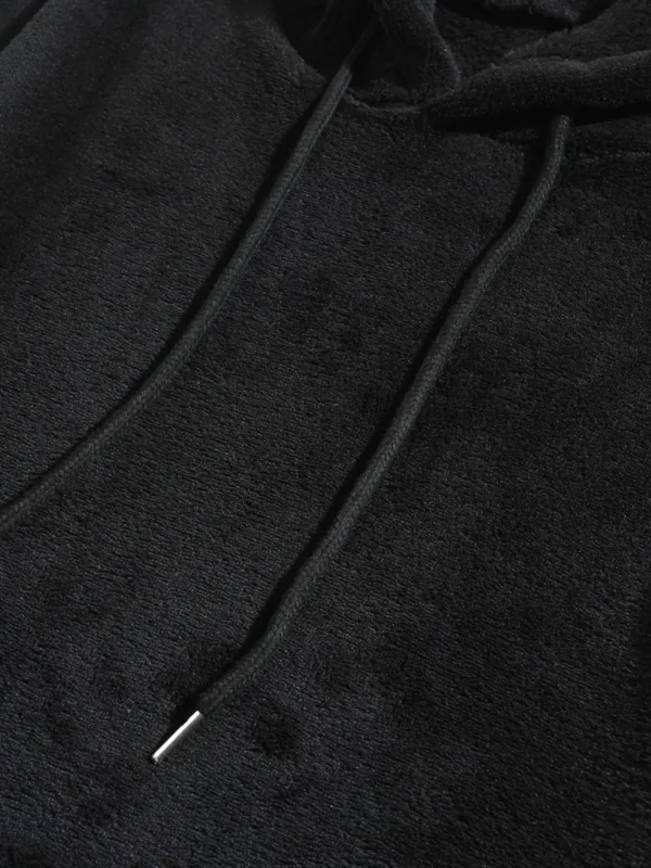 Men Autumn Winter Plus Size Hooded Coat Personality Fashion Casual Loose Daily Street Wear Male Hoodie Outerwear Tops