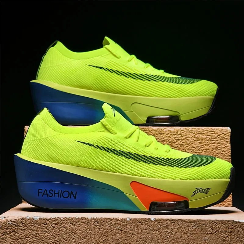 Men's Shoes Air Cushion Runner Trainers Tenis Plate Sports Running Shoes Women Comfortable Athletic Speciality Marathon Sneakers