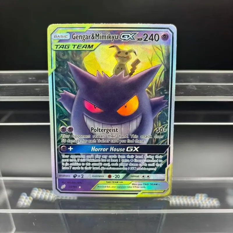 DIY Collection Cards Zekrom Umbreon Espeon Mewtwo GX EN Self Made Single Card Classic Game Anime Card Gift Toy