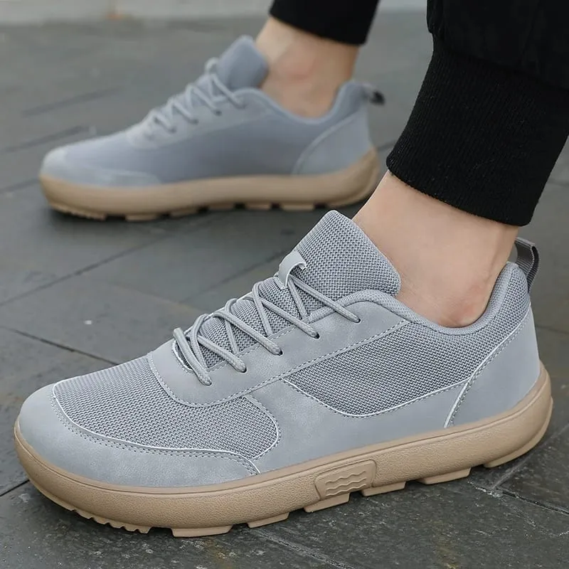 Unisex Wide Toe Barefoot Shoes Mesh Breathable Walking Shoes Casual Sneakers Street Style Minimalist Running Shoes for Daily Use