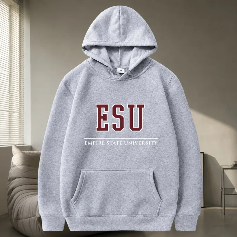ESU Empire State University Hoodie Sweatshirt Brand New Day Merch Peter Hoodies Unisex Spring and Summer Long Sleeve