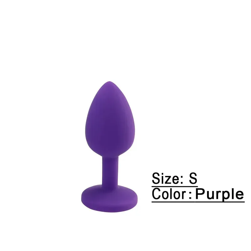S/M/L Soft Silicone Anal Plug Mini Erotic Butt Plug Sex Toy for Beginner Men Women Gay Couples Prostate Stimulator Anal Sex Toy