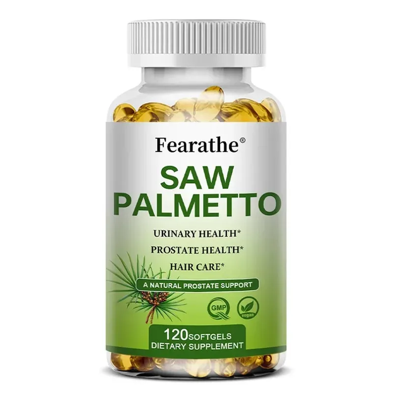Saw Palmetto Prostate Health Supplement Promote Urinary Tract Function 500mg Per Serving - Vegan Non-GMO Capsules