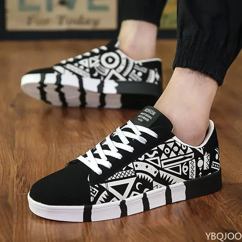 2026 New Large Size Autumn Fashion New Casual Comfortable Flat Men's Shoes Niche Trend Versatile Men's Board Shoes