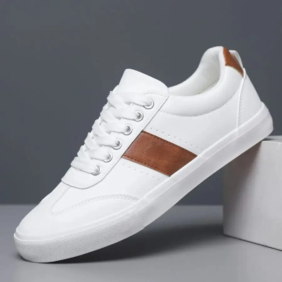 Men's Fashionable Casual Sports Sneakers - Round-Toe Lace-Up Design Offering a Comfortable Experience Suitable for All Seasons