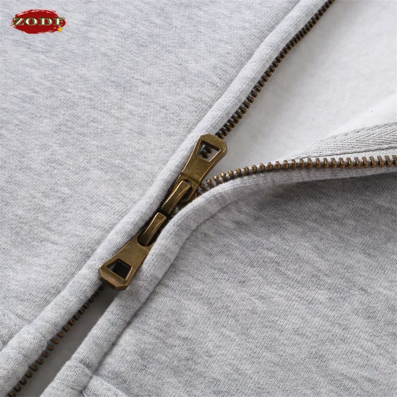 อินเทรนด์ 2025 ฤดูหนาวManขนแกะBoxy Hoodies Unisex 350gsm Double Head Zipper Hooded Sweatshirts Coat HY1122