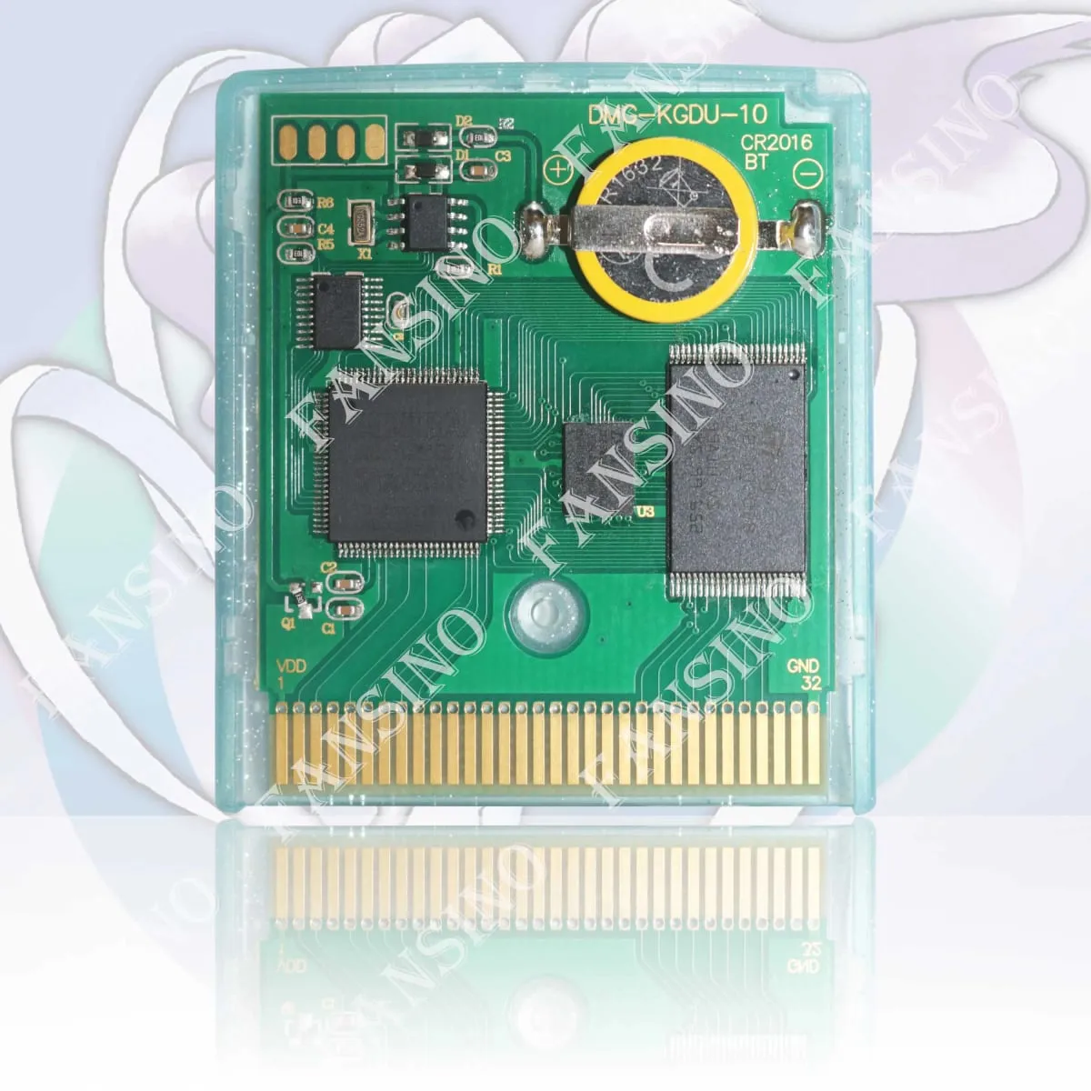 GBC Real Time Clock Pokemon Crystal Cappuccino ​​​​​​​(v1.0) High Quality GBC Video Game Cartridge With Battery For GBA/GBC