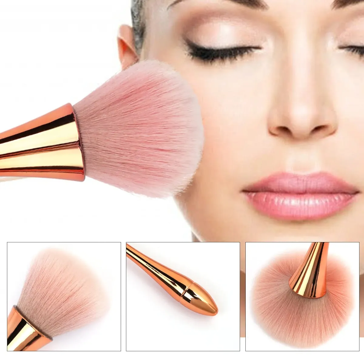 1Pc Fashionable Nail Art Dust Brush Perfect for DIY Nails Reusable Makeup Brushes Wholesale
