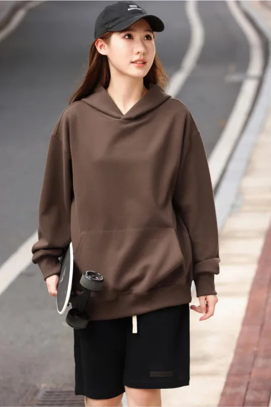 Fashionable Loose Cotton Hooded Sweatshirt for Men and Women, Customized Printed Logo, Embroidered Logo, Spring and Autumn Cloth
