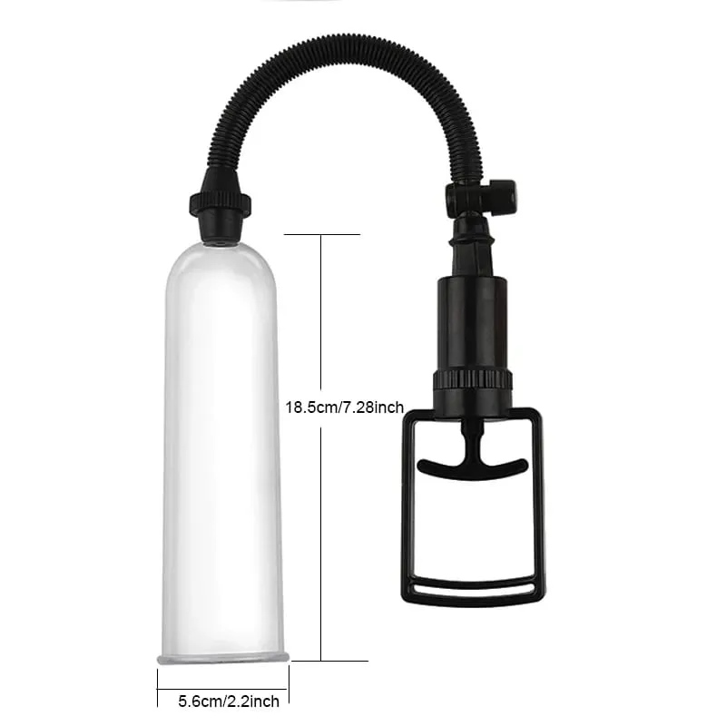 Male Penis Pump Manual Penis Enlarger Big Dick Lasting Trainer Dick Stimulate Extender Masturbator For Man Vacuum Pump Sex Toy