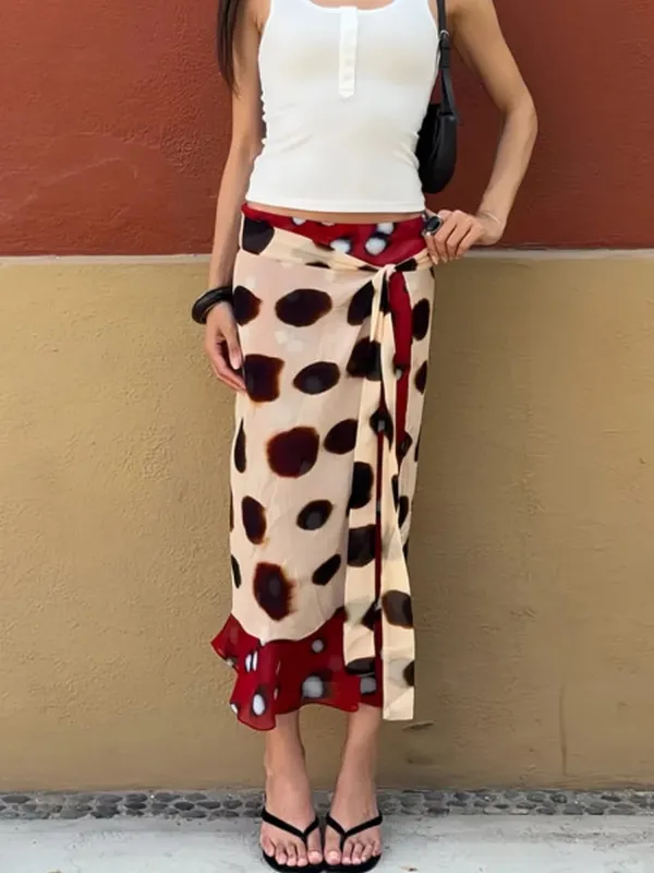 Fashion Slip Dress Animal Print V-neck Ruched Drawstring Sexy Maxi Women Dresses Beach Vacation Stylish Summer Party Outfit 2026
