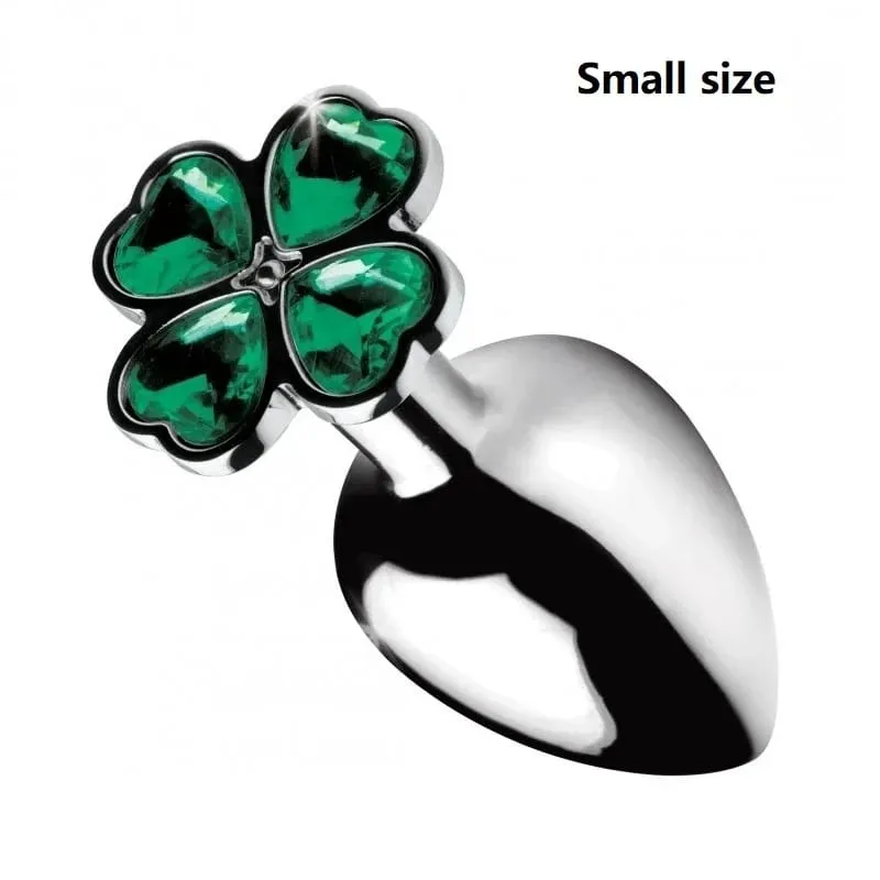 Perline anali in metallo di piccole dimensioni Butt Plug Mini Arcobaleno Butt plug in oro rosa Gioielli in cristallo Trainer Dildo anale Masturbazione Giocattolo del sesso