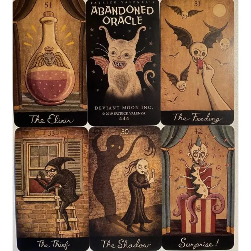 Abandoned Oracle Cards Deck 52 Cards Dark Fantasy Tarot Fortune Telling Witchcraft Spirit Board Game English Ver.