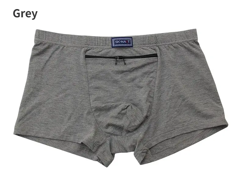 Mga Lalaking Boxer Sexy na Nakatagong Pocket Secret Briefs Panlabas na Sex Front Stash Pocket Soft Panatilihin ang Pickpocket Proof Underwear Safe Protector — image 5