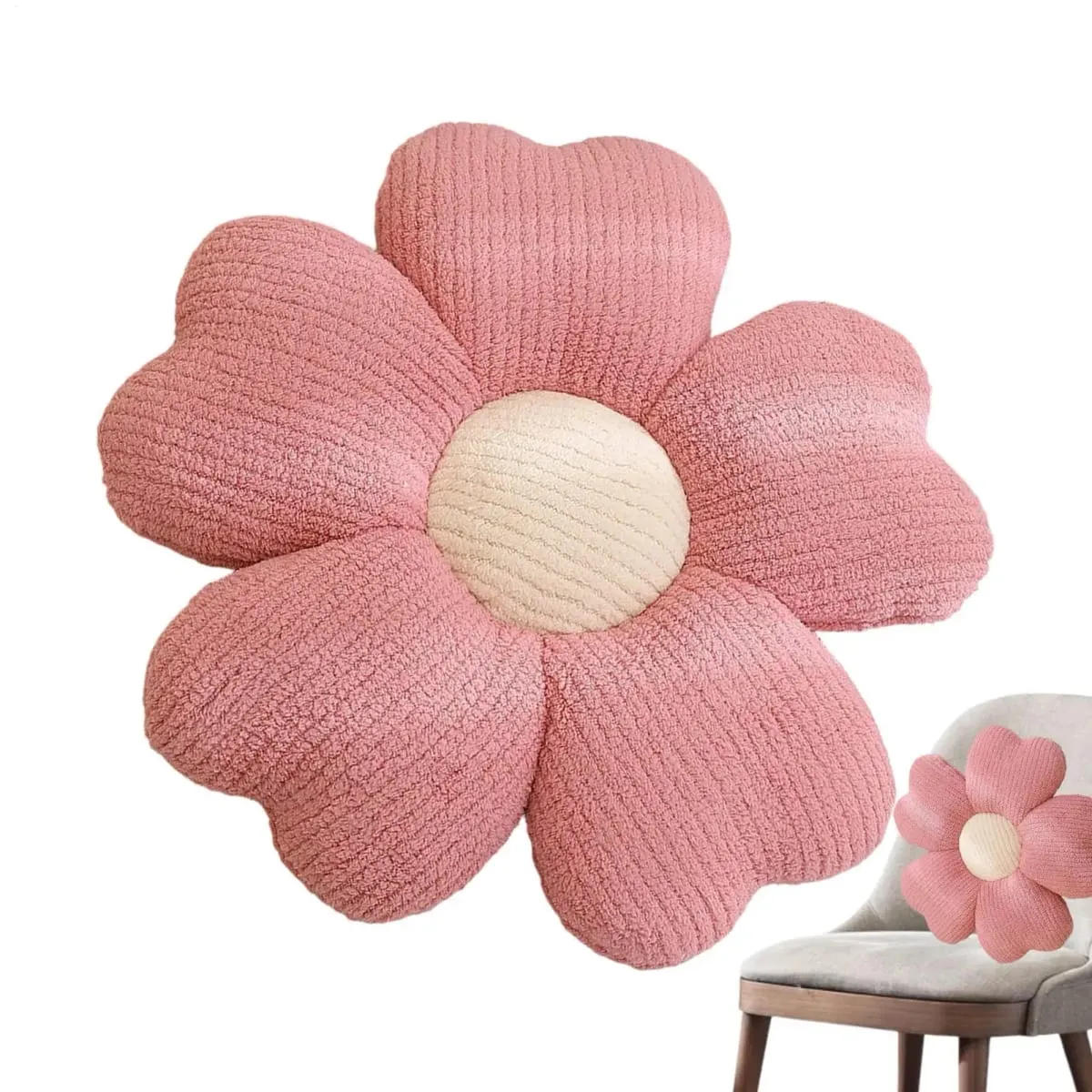 Petal Throw Pillow 40cm Colorful Flowers Plush Pillow Plant Petal Cushion Flower Pillow for Bed Sofa Stuffed Home Decor Gift