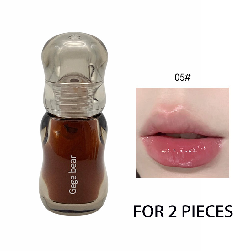 Gege Bear Crystal Gloss Lippentönung – Feuchtigkeitsspendende Herbst-/Winterformel mit Spiegelglanz-Finish und jugendlichem, aufpolsterndem Effekt
