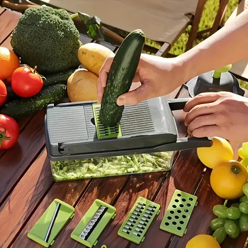 14Set Of Multifunctional Grater Potato Shredded Vegetables Dicing Handy Gadget Slicer Kitchen For Home Lazy Shredding