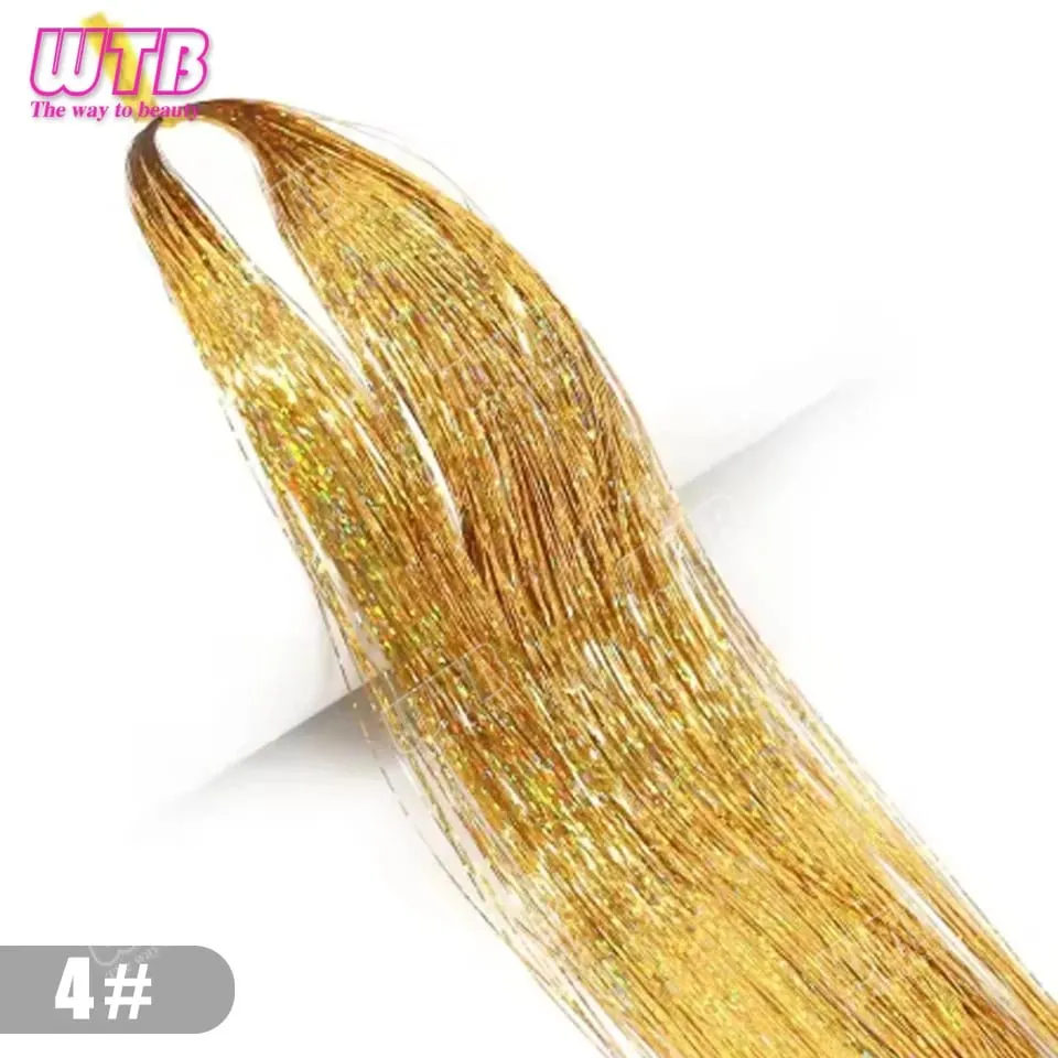Multi-Color Glitter Synthetic Hair Extension Wig BB Clip Style Suitable for Women and Girls to Wear During Holidays and Events