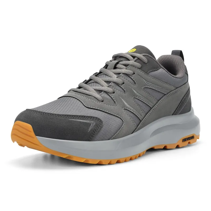 Fittington Men's Wide Hiking Shoes For Men Outdoor Walking Trekking Trails Shoes Non-slip Sports Sneakers With Arch Support