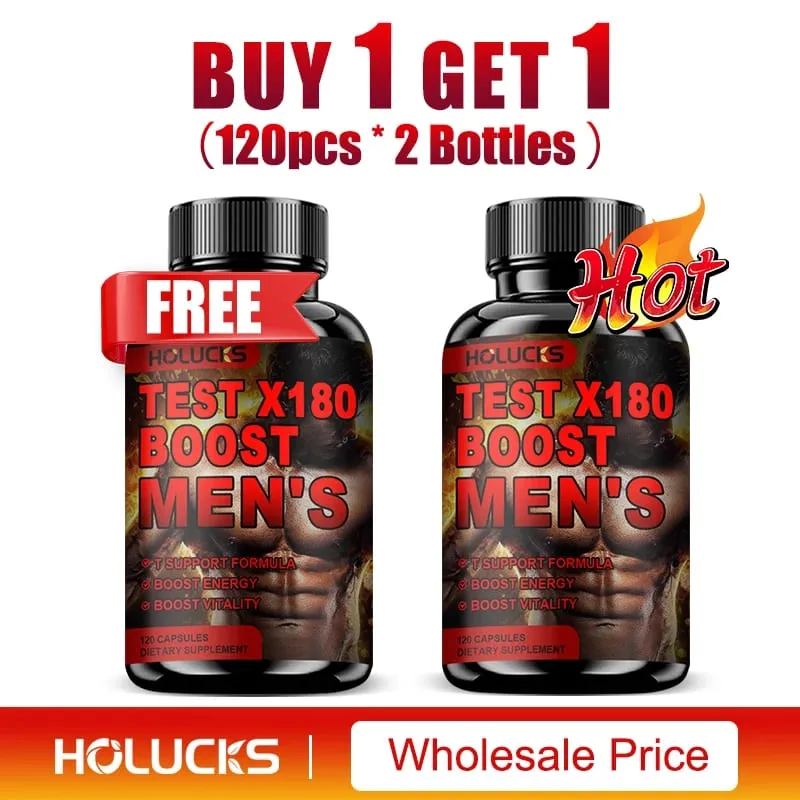 Test X180 Ignite Total Testosterone Booster for Men with Fenugreek Seed Build Lean Muscle Improve Energy & Performance
