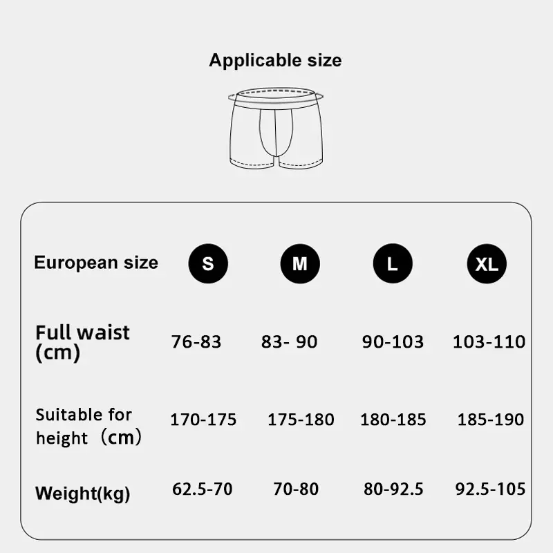 1PC Men's Briefs Boxer Briefs Cotton 3D Denim-Printed Boxer Briefs Fashionable and Sexy