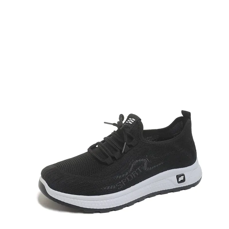 Tênis esportivo de malha respirável masculino, sapatos de caminhada confortáveis ​​e leves, calçados esportivos casuais para uso diário