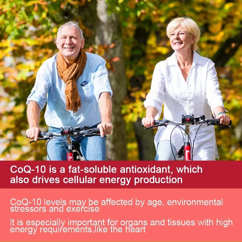CoQ10 200mg Softgels- 3x Better Absorption Antioxidant for Heart Health & Energy Production Coenzyme Q10 Dietary Supplements