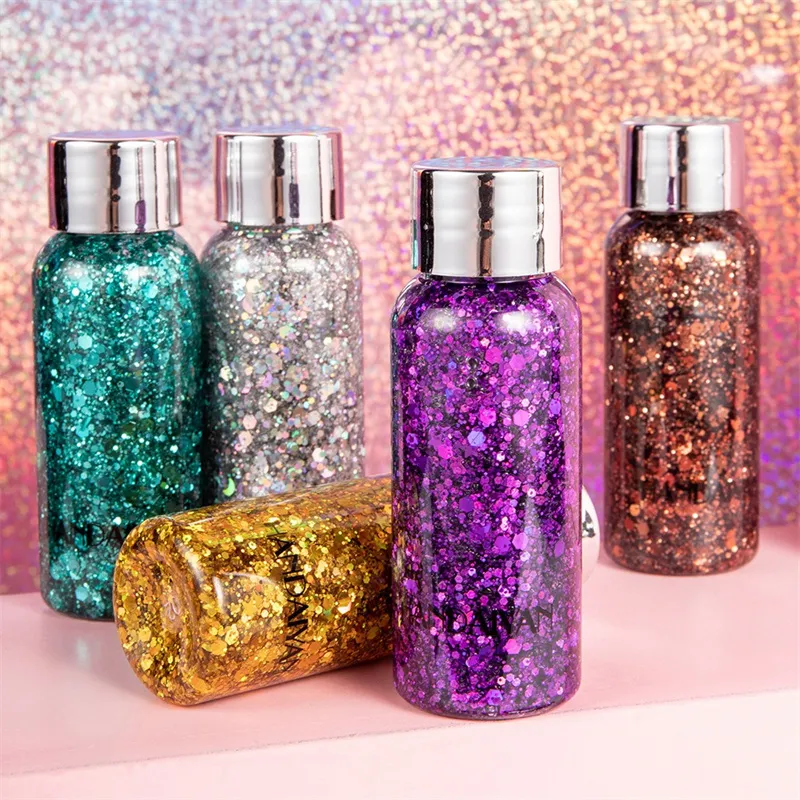 Eye Glitter Body Face Glitter Gel Art Waterproof High Gloss Shine Glitter Multifunctional Makeup Painting Brighten Stage Makeup