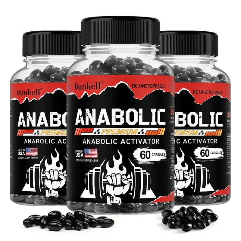 Men’s Muscle Builder Capsules Lean Muscle Growth Strength Endurance Recovery Metabolism & Abs Support 30/60/120 Capsules