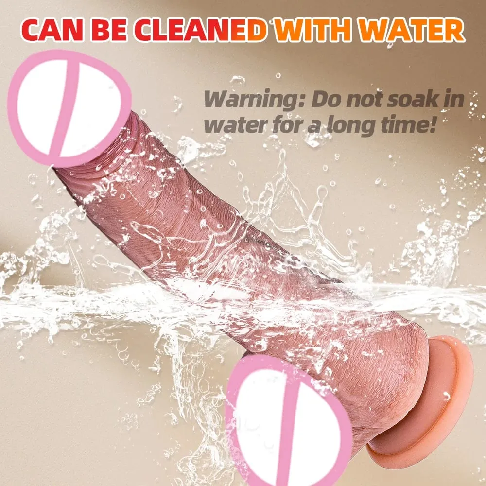 Vibrator Dildo Xxl Realistic Big Cock Telescopic Heated Spinning Penis Expansion Vibratory Massager Female Couple Sex Toys 18