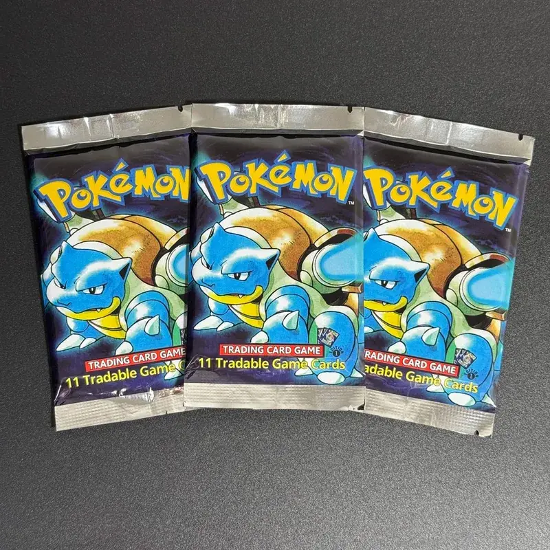 Whole pack PKM 1st Edition Booster Pack PTCG Proxy Cards for Base Set Pack Charizard Blastoise Venusaur TCG Cards 11pcs/Pack Toy