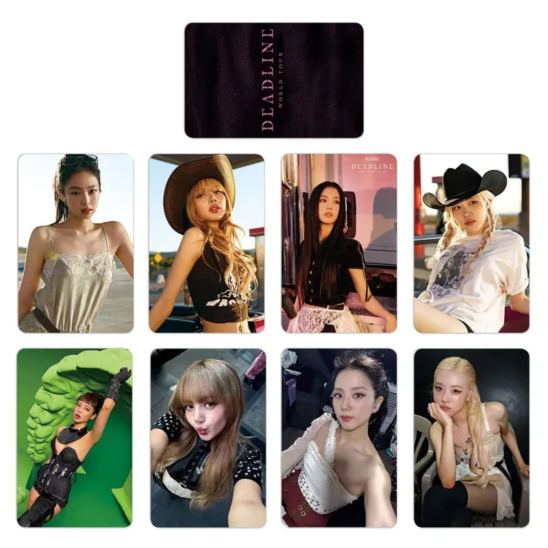 8Pcs/Set pop Idol KATSEY New Album Pinky UP CHAOS HD Printd Personal Lomo Card Photocards Fans Gift