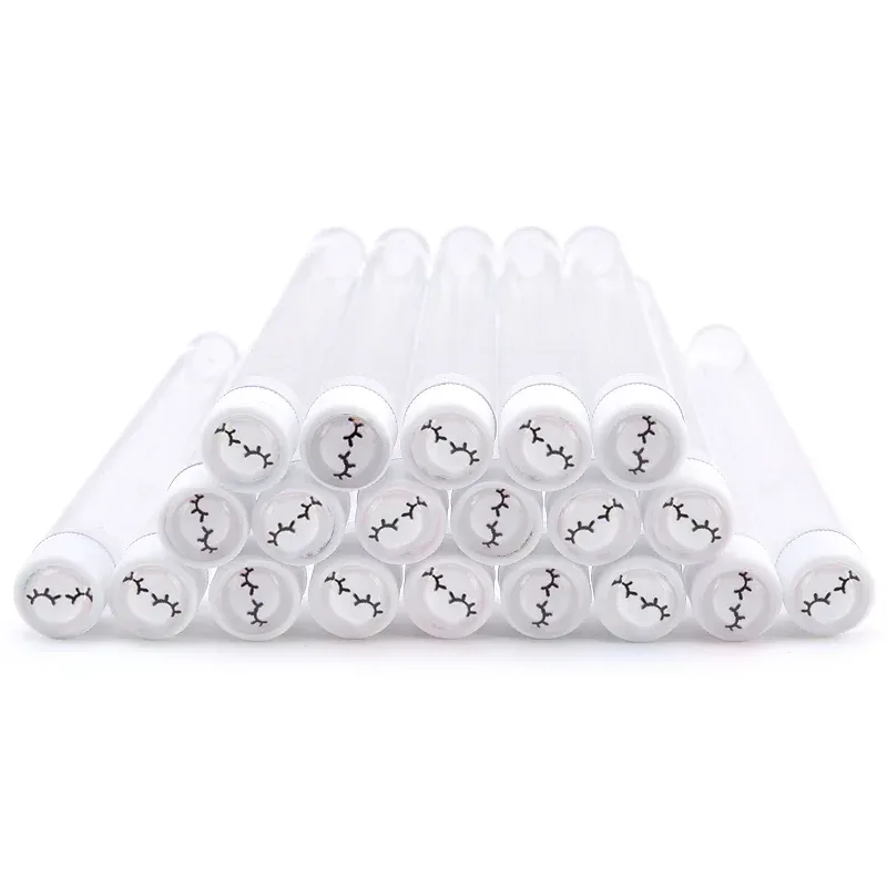20pcs Reusable Eyebrow Brush Tube Disposable Eyelash Brush Eyebrow Brush With Eelash Resin Drill Replaceable Makeup Brushes