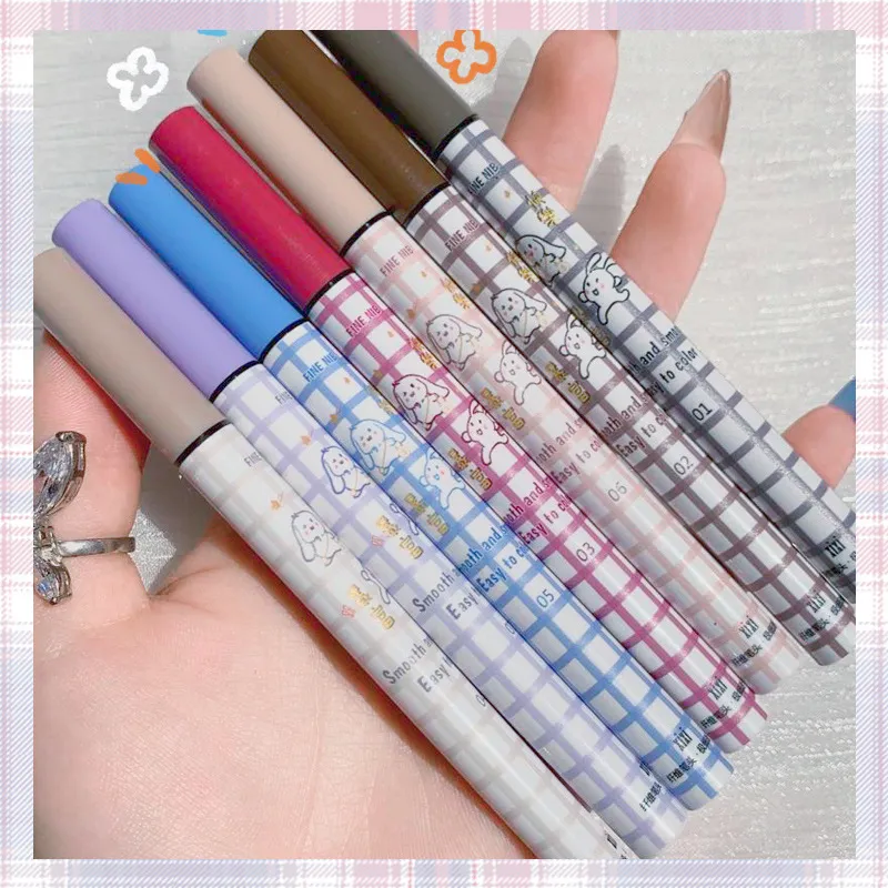 Colorful Liquid Eyeliner Pencil Matte Waterproof Not Blooming Eyeliner Long Lasting Liquid Eye Liner Pen Eye Makeup Cosmetics