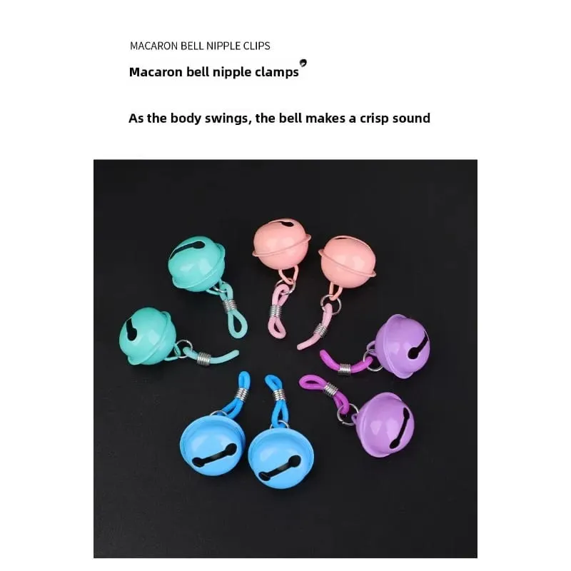 1 Pair Women Silicone Nipple Clamps Chest Clitoris Stimulation Small Bell Breast Clips Sex Toys For Women