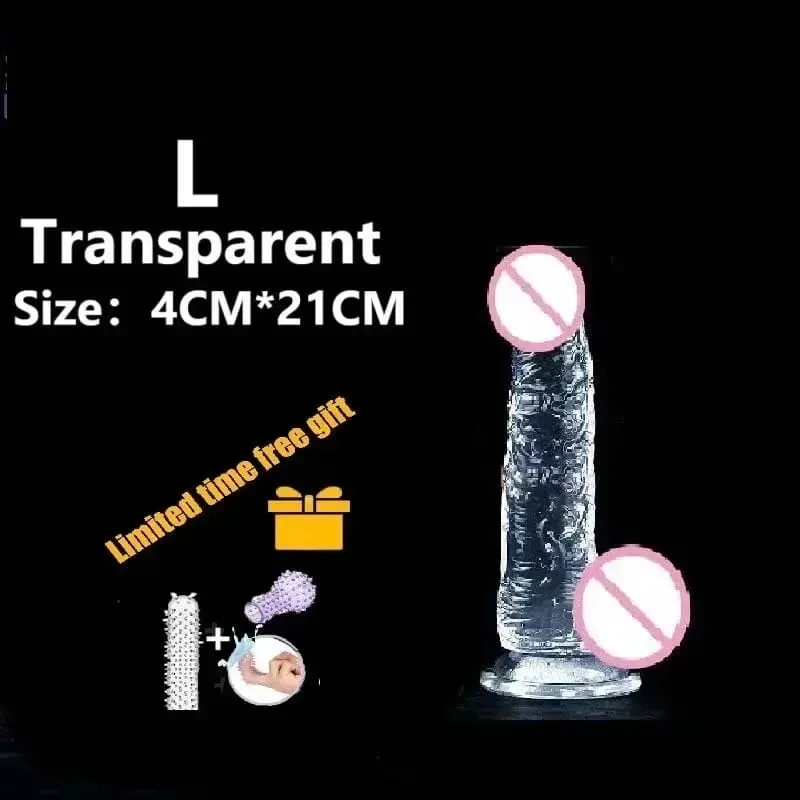 Transparent Realistic Dildo Strong Suction Cup Adult Sex Toys for Women Gay Anal Masturbation Realistic Dick Sex Toys Big Dick18