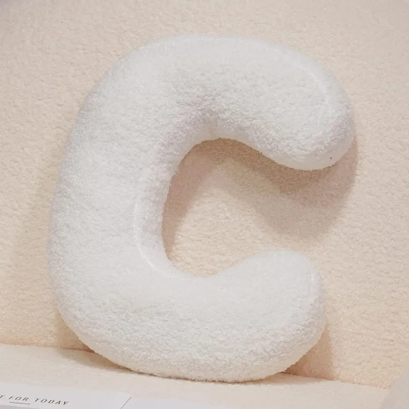 Hot Wholesale Cozy English Letters Pillow Sofa Cushion Living Room Decor 26 Letter Stuffed Doll Toy Kids Teaching Words Game Kid