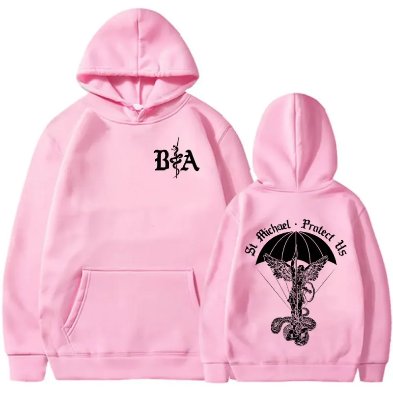 ST Michael Brothers in Arms Double Sided Print Hoodies Men's Women Clothing Fashion Sweatshirt Oversized Long Sleeve Pullovers