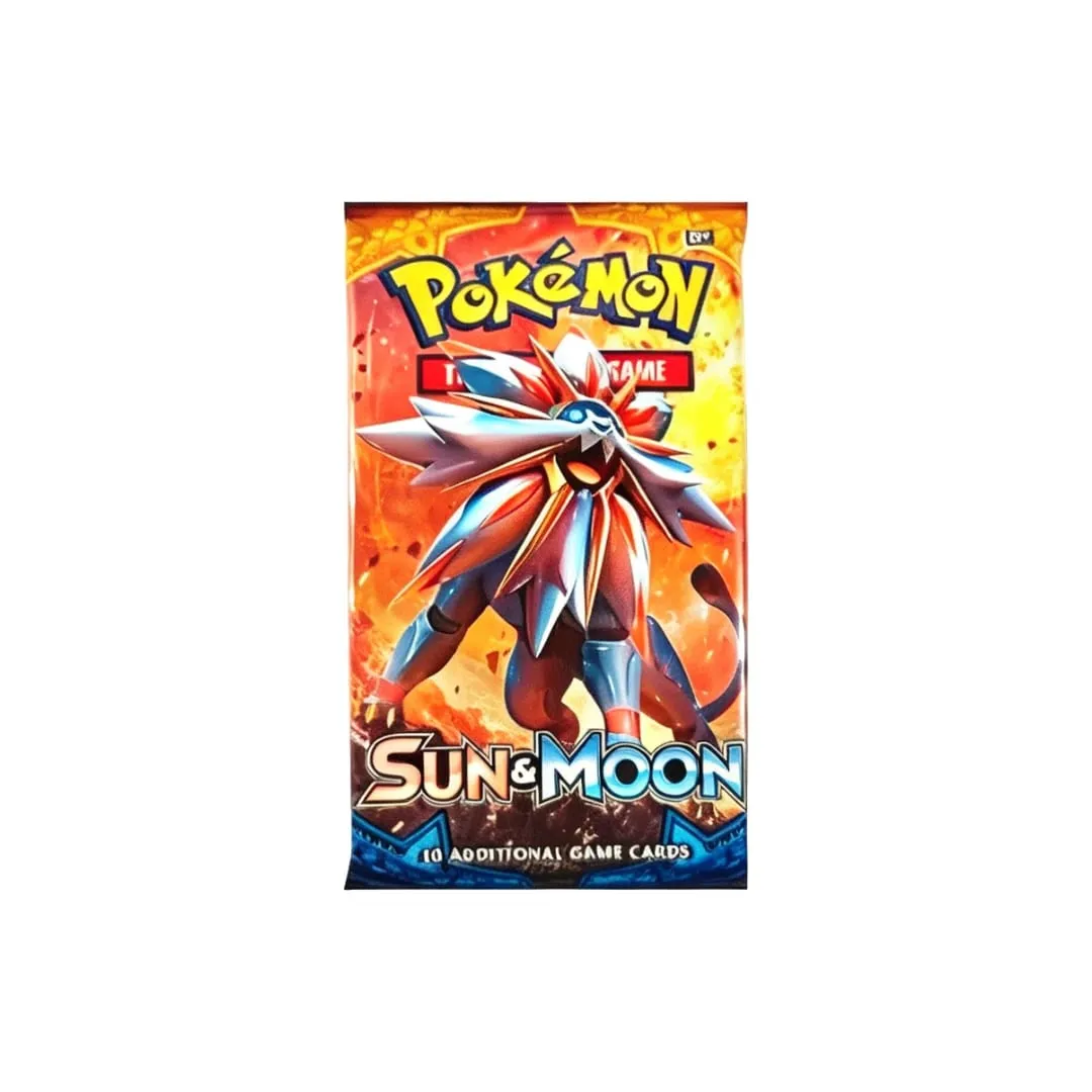 Pokemon TCG SUN & MOON Booster Box 36 Packs English Sealed Display Box Collectible Trading Card Game for Kids gift