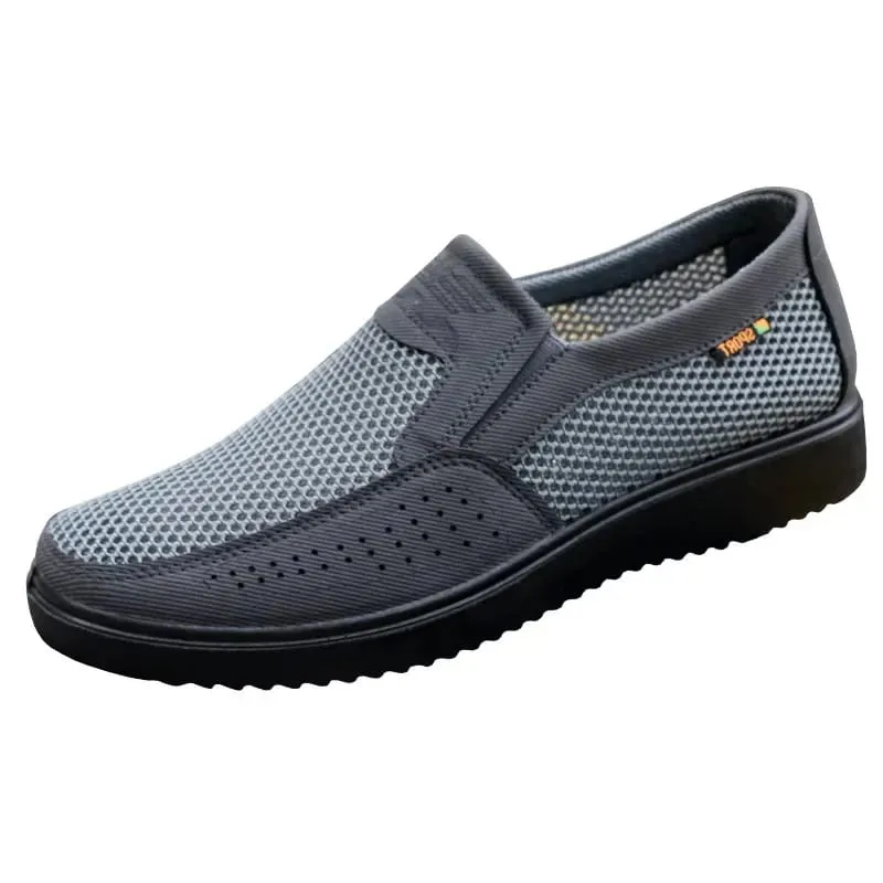 Men Casual Shoes Comfortable Sneakers Summer Breathable Men Loafers Non-slip Lightweight Men Shoes Outdoor Mesh Walking Shoes