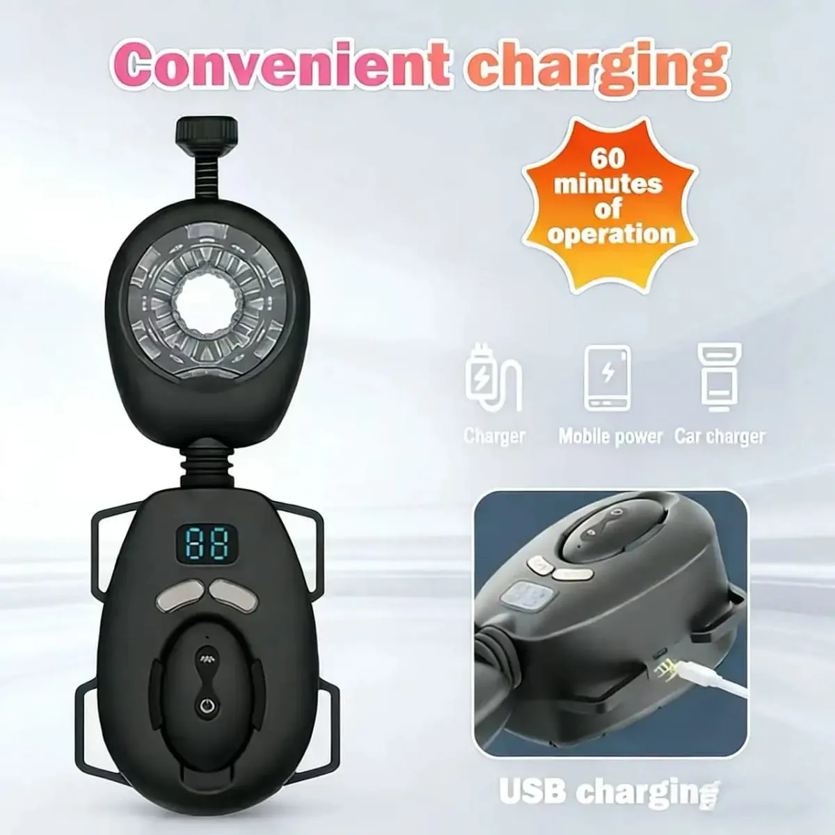 Sex Toys for Men Automatic Swing Male Masturbator with Wearable Belt Thrusting Masturbator Cup Remote Control Adult Supplies