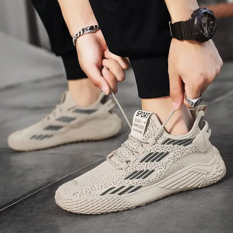 2025 Hot Sale Lightweight Men's Vulcanize Shoes Breathable Slip on Male Casual Sneakers Anti-slip Men's Outdoor Walking Shoes — image 1