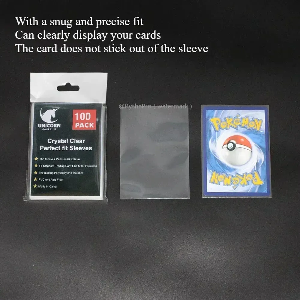 100 stk Hot Transparent MTG-korthylstre Standardstørrelse Klar TCG-kortbeskytter Indvendigt kortdæksel til sportsbrætspil 64x89 mm