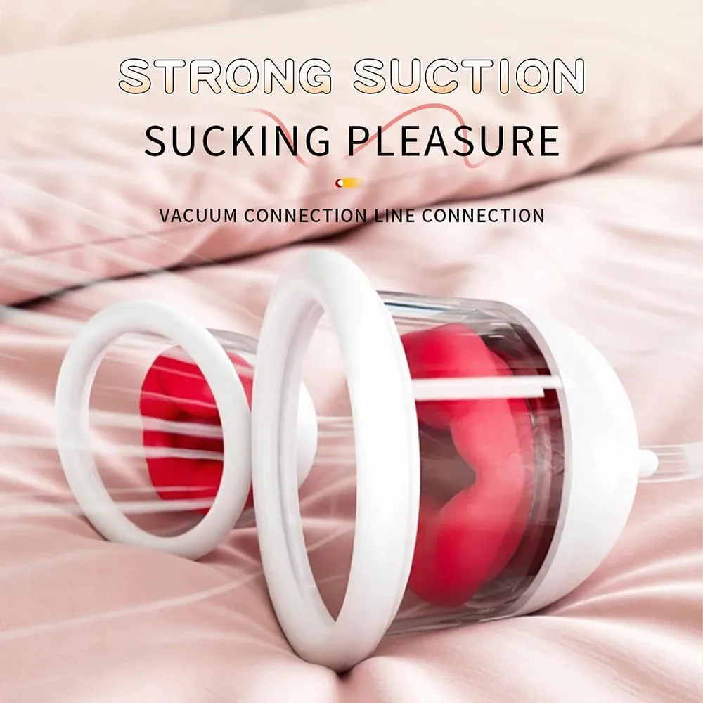 Portable Nipple Licking Sucking Vibrator 10 Frequency Breast Massager Clitoral Bite Vibrating Sex Toy for Female Masturbation