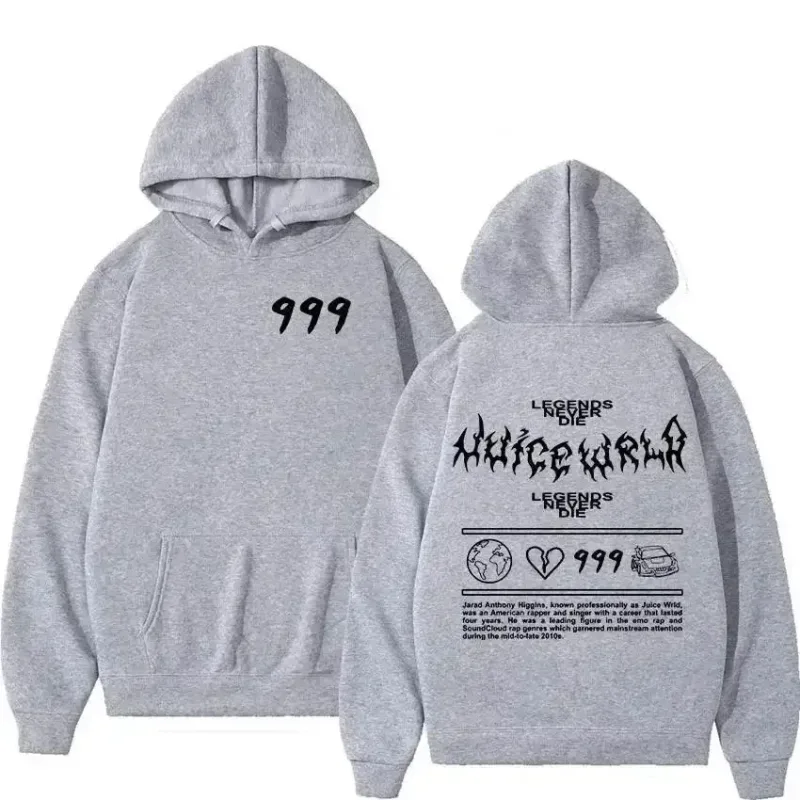 Juice WRLD – sweat-shirt à capuche pour hommes, mode Hip Hoo, pull décontracté, unisexe, Style de rue, coupe ample, chaud, tendance Y2K, automne 2026