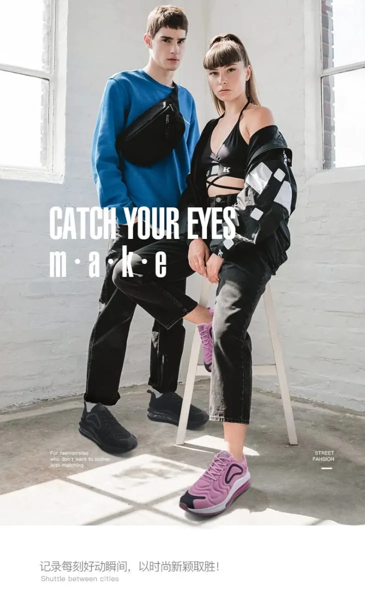 2026 New Men's Low-Top Running Shoes Fashionable Casual Sports Sneakers Large Size Couples Shoes Air Cushion Mesh Upgraded