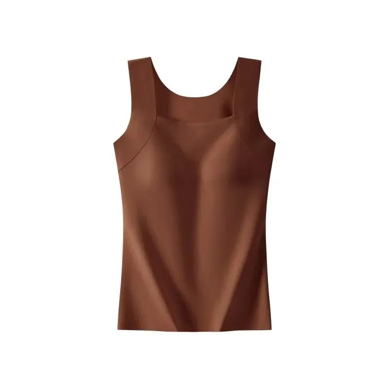 Sexy Sleeveless Tank Tops Women Casual Vest Crop Camisole Seamless Sports Underwear with Chest Pads Summer Female Bra Lingerie