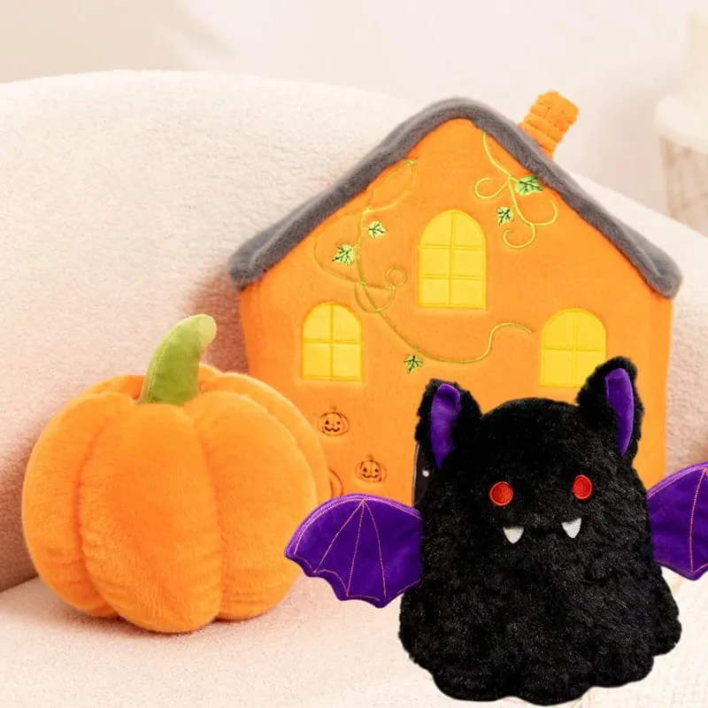 New Creative Halloween Ghost Plushie Soft Toy Pumpkin House Plush Pillow Funny Spooky Decor Cushion for Party Home