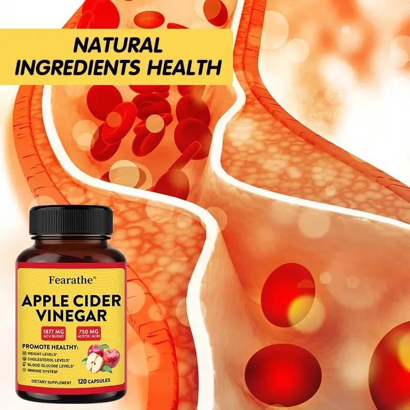 Apple Cider Vinegar Capsules na may Zinc at Vitamin D3 Support Metabolic Immune Digestive Gut Wellness & Daily Body Management