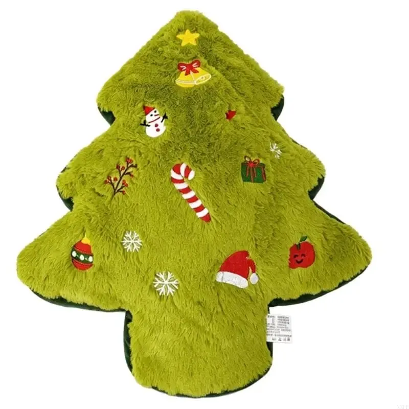 Christmas Decorative Plush Pillow Soft Stuffed Holiday Cushion for Kids Bedroom Sofa Display and Cuddle Support